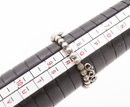 925 Sterling Silver Vintage Ring PANDORA CZ Heart Cutout Tieara  SZ 8.5  RG31968