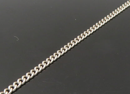 925 Sterling Silver  Vintage Catholic Religious Chain Necklace (OPENS)  NE3650