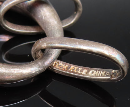 ELLE 925 Silver  Vintage Single Ruby Accent Tote Purse Motif Pendant  PT21824