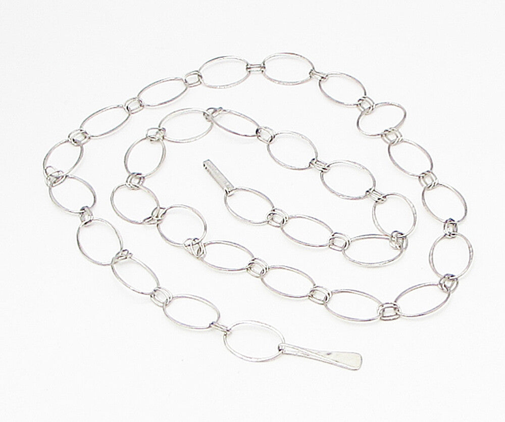 RLM STUDIO 925 Sterling Silver  Vintage Large Links Chain Necklace  PT2474