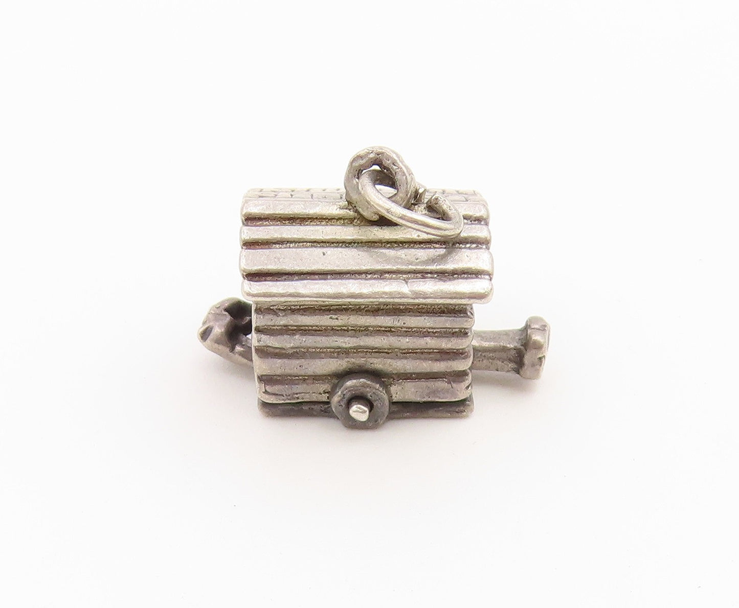 925 Sterling Silver Vintage Pendant Man In The Doghouse Charm MOVES  PT26573
