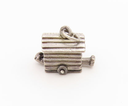 925 Sterling Silver Vintage Pendant Man In The Doghouse Charm MOVES  PT26573