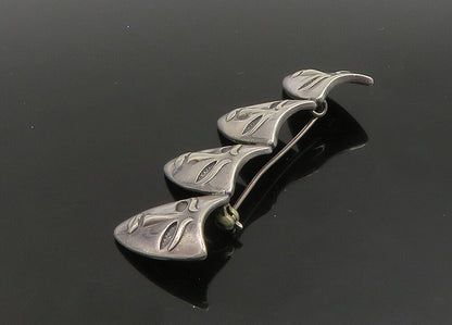 925 Sterling Silver  Vintage Modernist Drama Theater Masks Brooch Pin  BP9096
