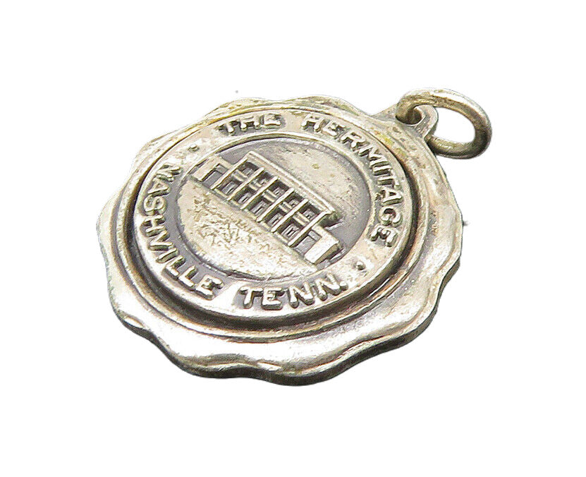 925 Sterling Silver  Vintage Petite The Hermitage Nashville Pendant  PT17818