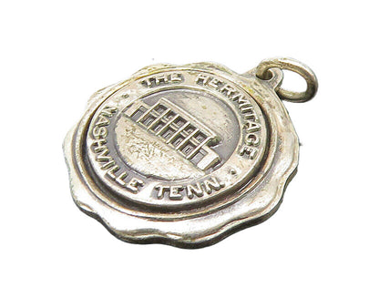 925 Sterling Silver  Vintage Petite The Hermitage Nashville Pendant  PT17818
