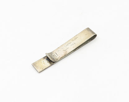 SAMUEL HIZME 925 Sterling Silver  Vintage Jacob Hebrew Tie Clip  TR2393