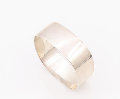 925 Sterling Silver Vintage Bracelet VERSANI Minimalist Square Bangle  BT10454