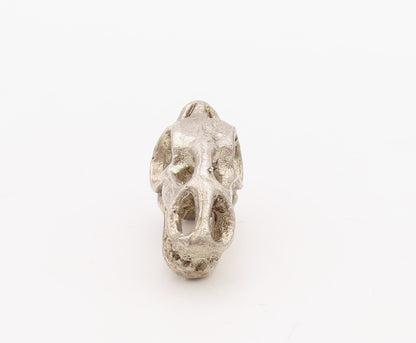 925 Sterling Silver Vintage Pendant Solid Cutout Dinosaur Skull  PT23567