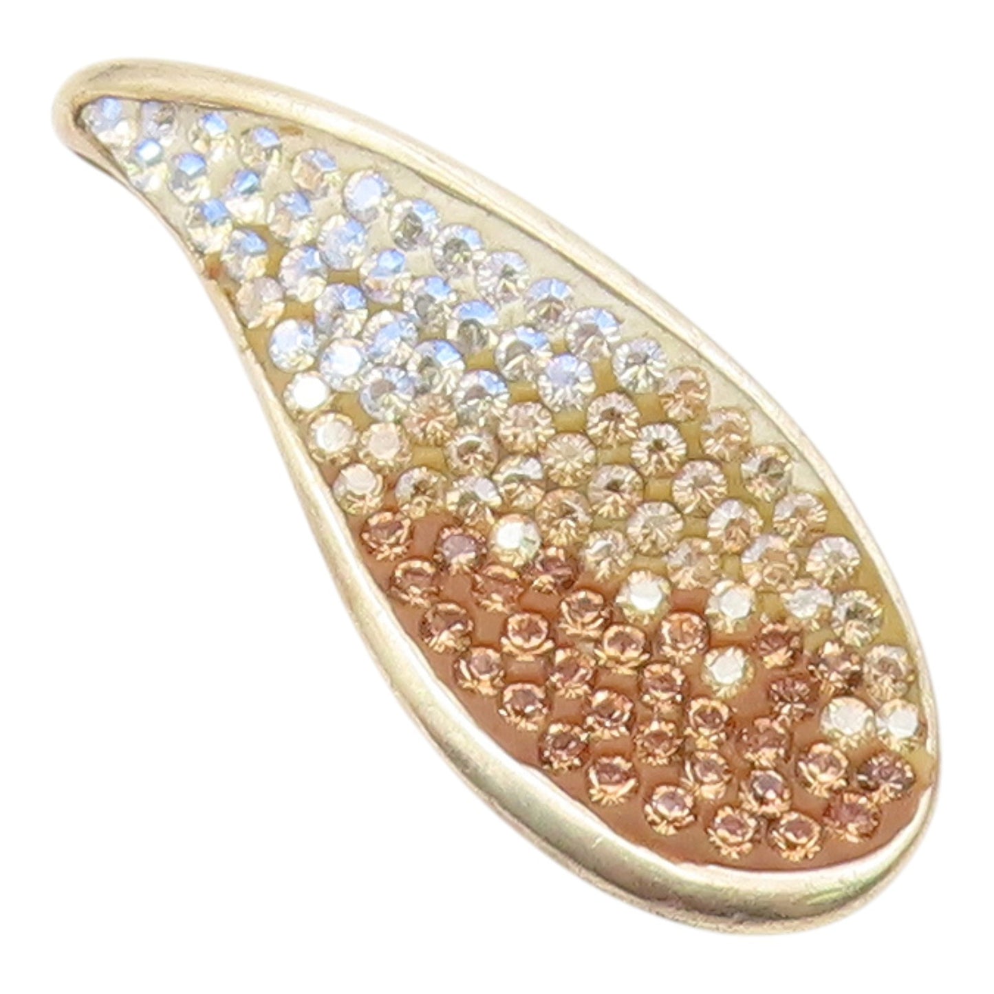 SWAROVSKI 925 Silver  Vintage Gradient Crystal Encrusted Pendant  PT17566
