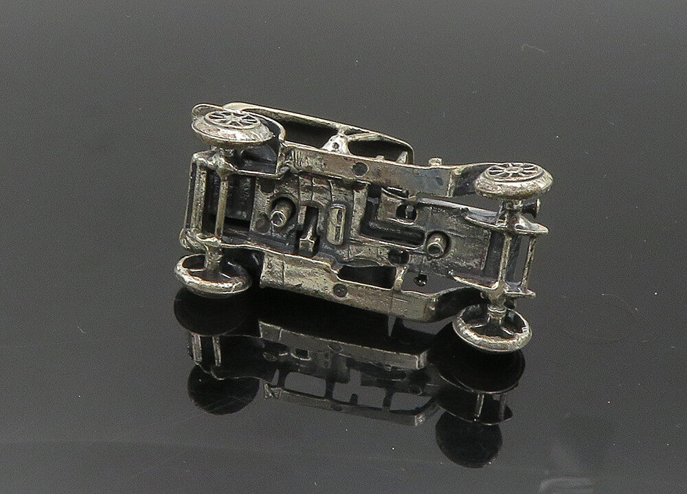 925 Sterling Silver  Vintage Dark Tone Old Fashioned Car Trinket  TR2803