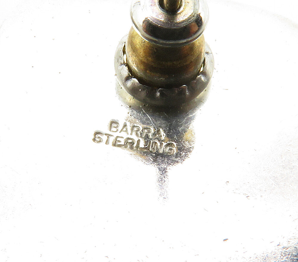 BARRA 925 Silver & 14K GOLD  Vintage Minimalist Hollow Drop Earrings  EG7725