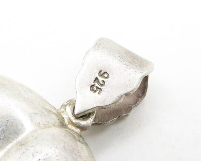 925 Sterling Silver  Vintage Hollow Elephant Animal Motif Pendant  PT14251