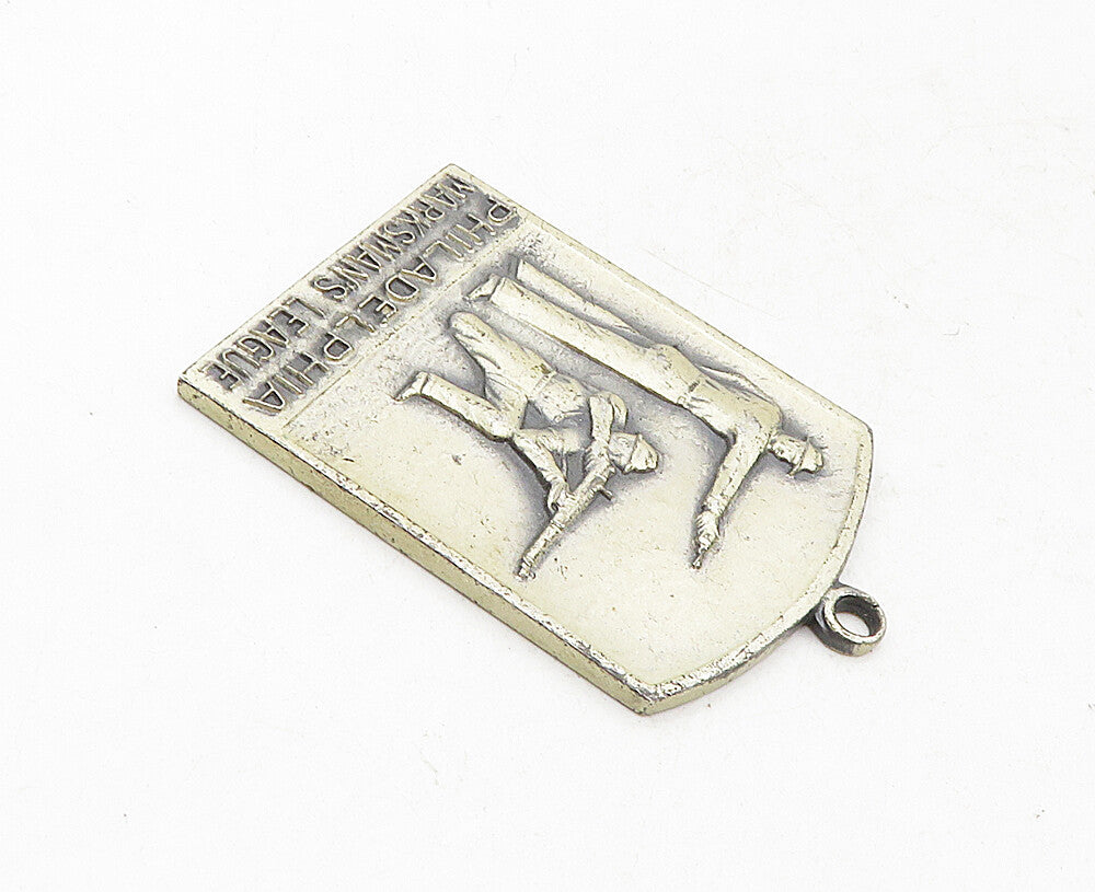 925 Silver Vintage Antique Philadelphia Marksman's League Pendant PT7020