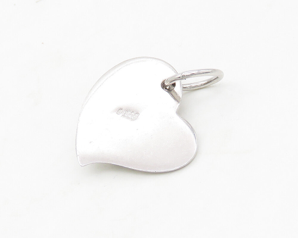 925 Sterling Silver  Cubic Zirconia Starfish & Love Heart Pendant  PT14064