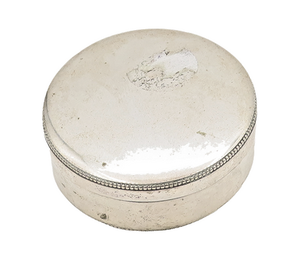 925 Sterling Silver Vintage Jewelry Box GUCCI Solid  Doted Border (OPENS) TR3752