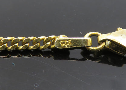 925 Sterling Silver  Vintage Topaz Stars Gold Plated Chain Necklace  NE3525
