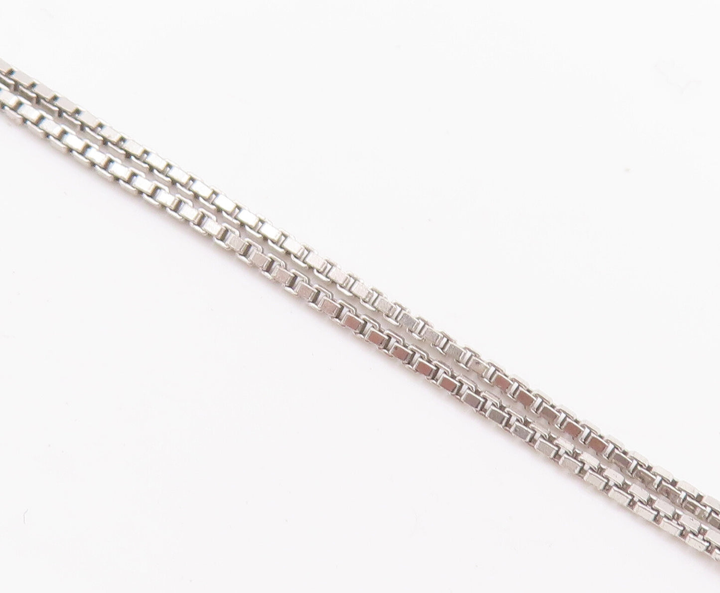 925 Sterling Silver Vintage Bracelet Cutout Back Frame Topaz Apple Heart BT10274