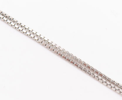 925 Sterling Silver Vintage Bracelet Cutout Back Frame Topaz Apple Heart BT10274