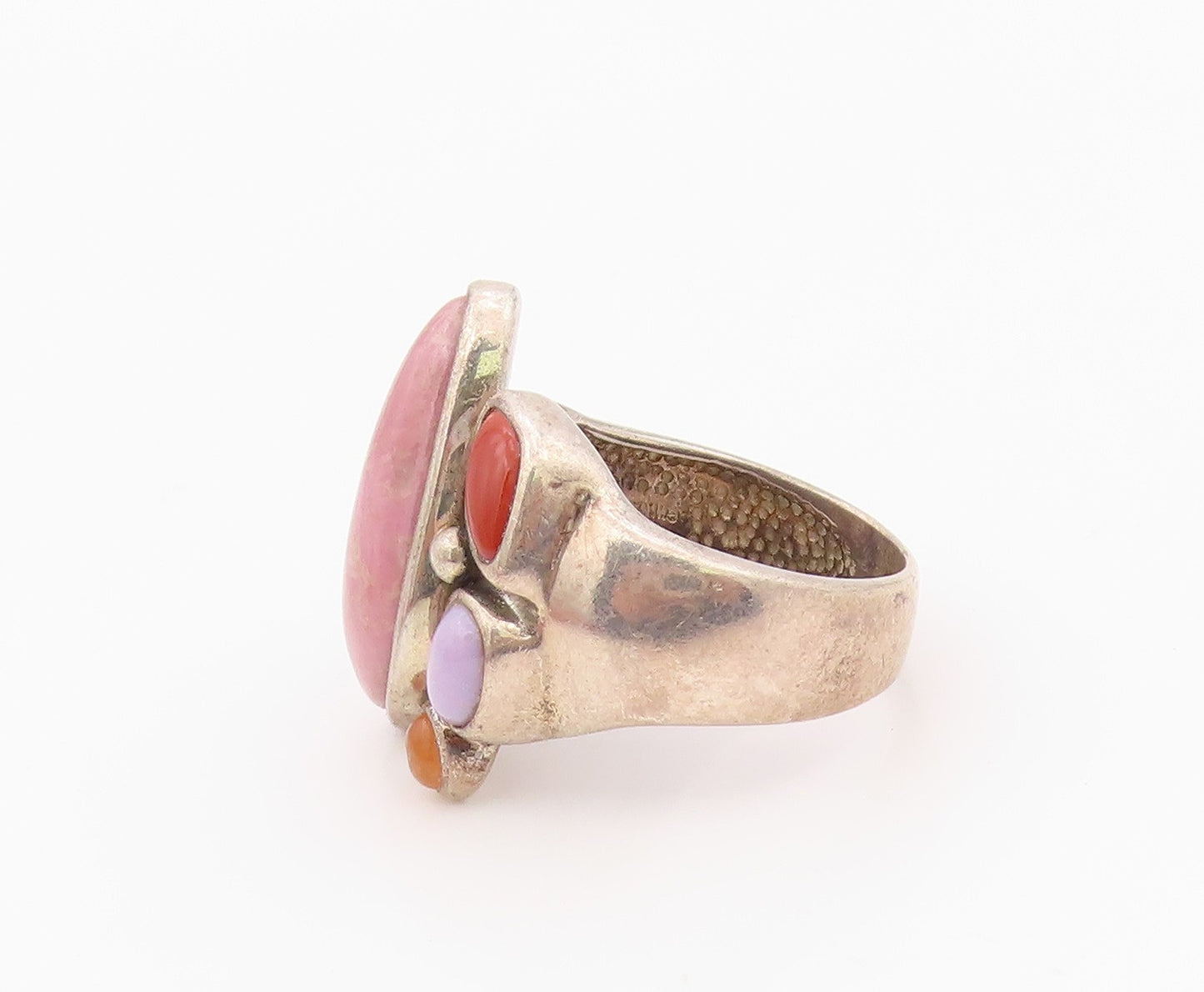 925 Sterling Silver Vintage Ring WHITNEY KELLY Multi Gemstone Band Sz 8 RG36357