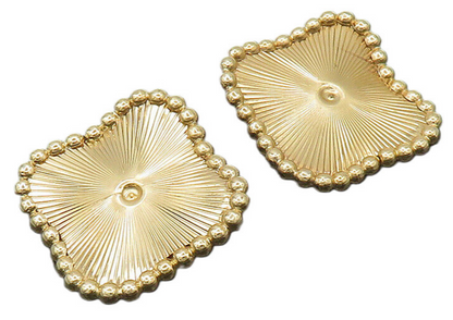 NAPIER 925 Silver  Vintage Rare Shiny Bubble Non Pierce Earrings  EG10047