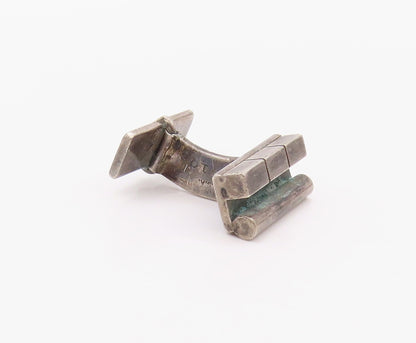 925 Sterling Silver Vintage Cuff Links GEORG JENSEN DENMARK Brick Design  TR3948