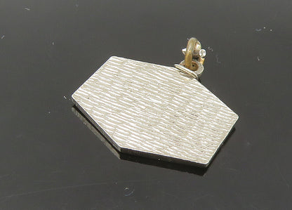 925 Sterling Silver  Vintage Enamel Glen Ellen Souvenir Pendant  PT18322