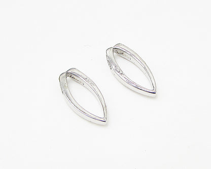 925 Sterling Silver  Lot of 2 Smooth Oval Slider Pendant  PT1939