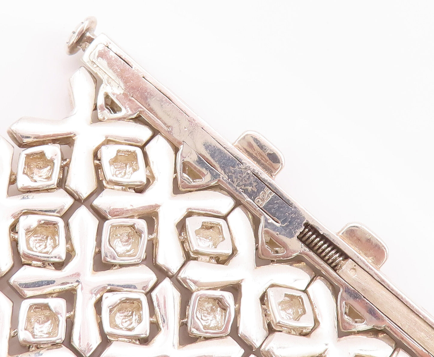 925 Sterling Silver Vintage Bracelet STEPHEN WEBSTER Heavy Woven Mesh  BT10459
