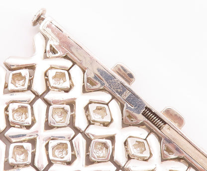 925 Sterling Silver Vintage Bracelet STEPHEN WEBSTER Heavy Woven Mesh  BT10459