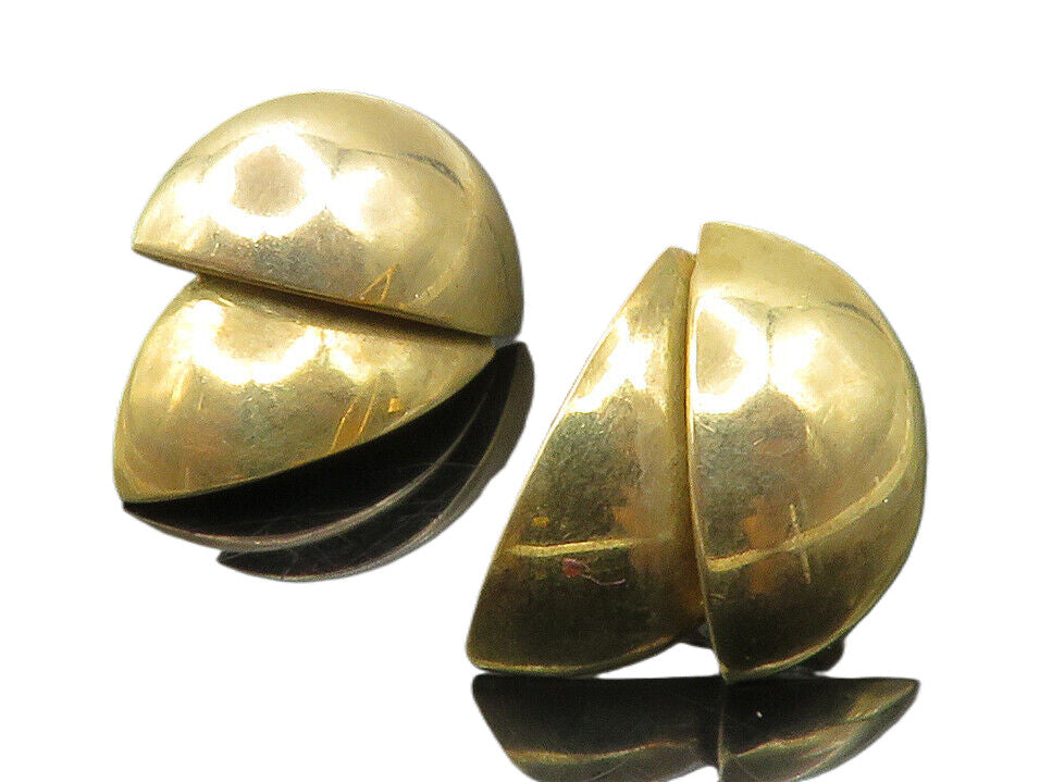 JULIETT 925 Sterling Silver  Vintage Shiny Gold Plated Drop Earrings  EG6958