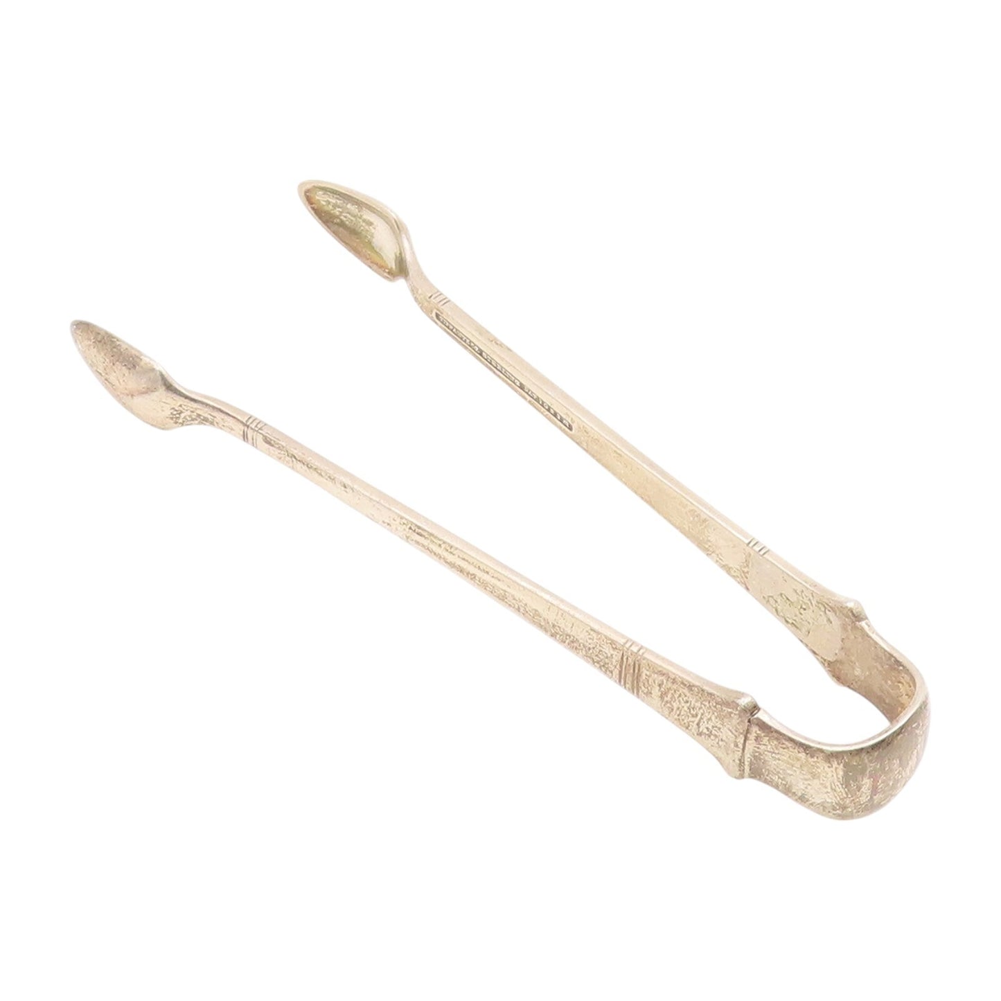 925 Sterling Silver Vintage Tongs TIFFANY & CO Carved Tea Sugar Tong  TR3864