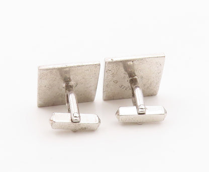 SWANK 925 Sterling Silver  Vintage Two Tone Floral Leaves Cufflinks  TR2797