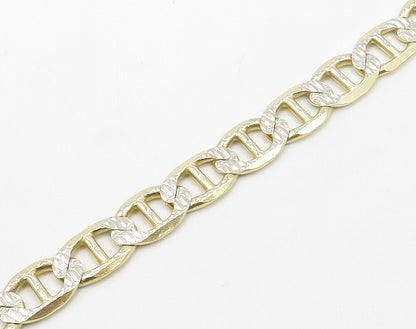 925 Sterling Silver  Vintage Shiny Diamond Cut Anchor Chain Necklace  NE2398