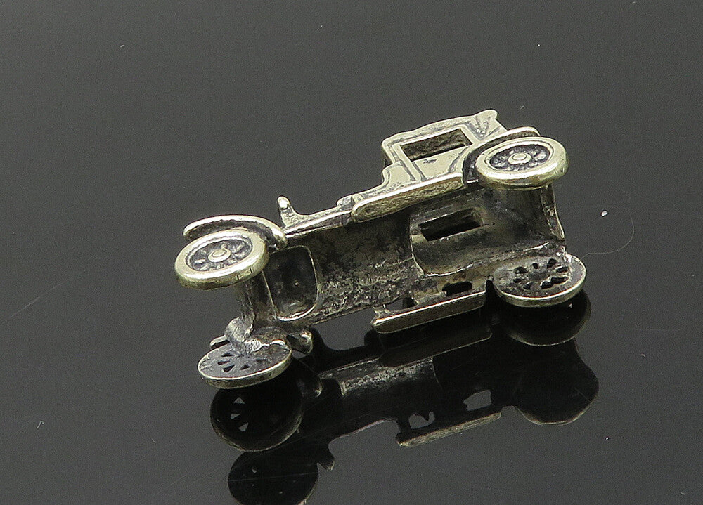 925 Sterling Silver  Vintage Shiny Old Fashioned Car Trinket  TR2806