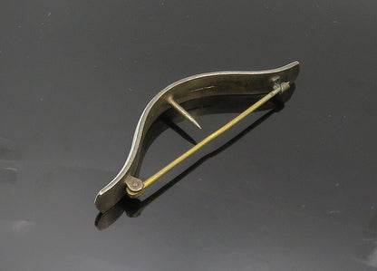 EUROPEAN 925 Sterling Silver  Vintage Enamel Coated Pin  TR3006