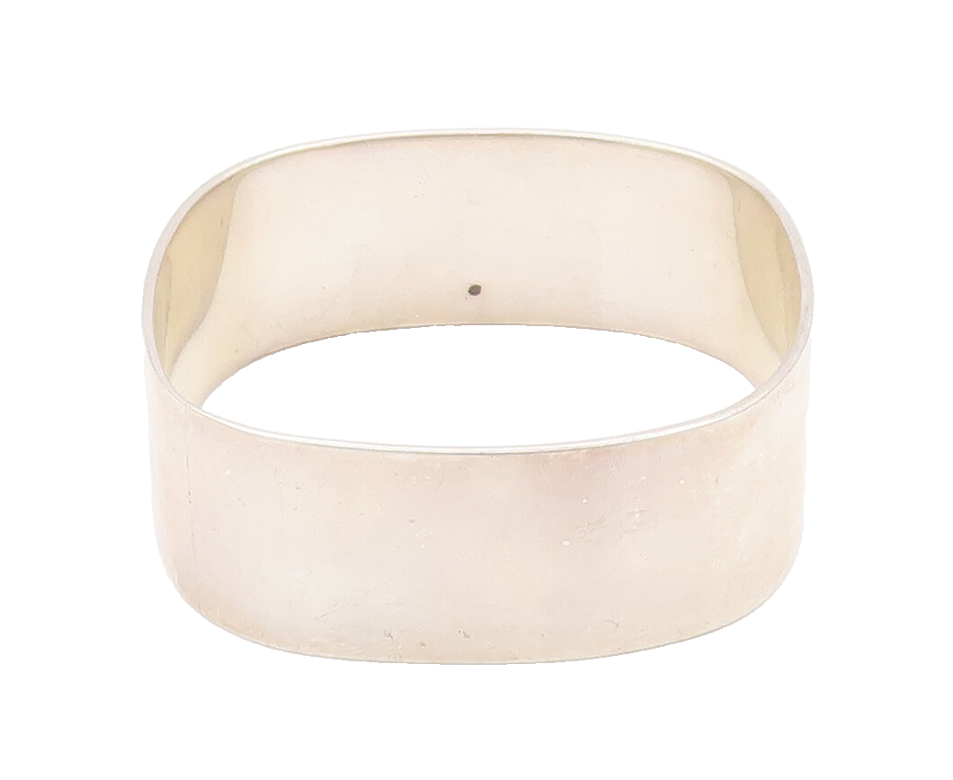 925 Sterling Silver Vintage Bracelet VERSANI Minimalist Square Bangle  BT10454
