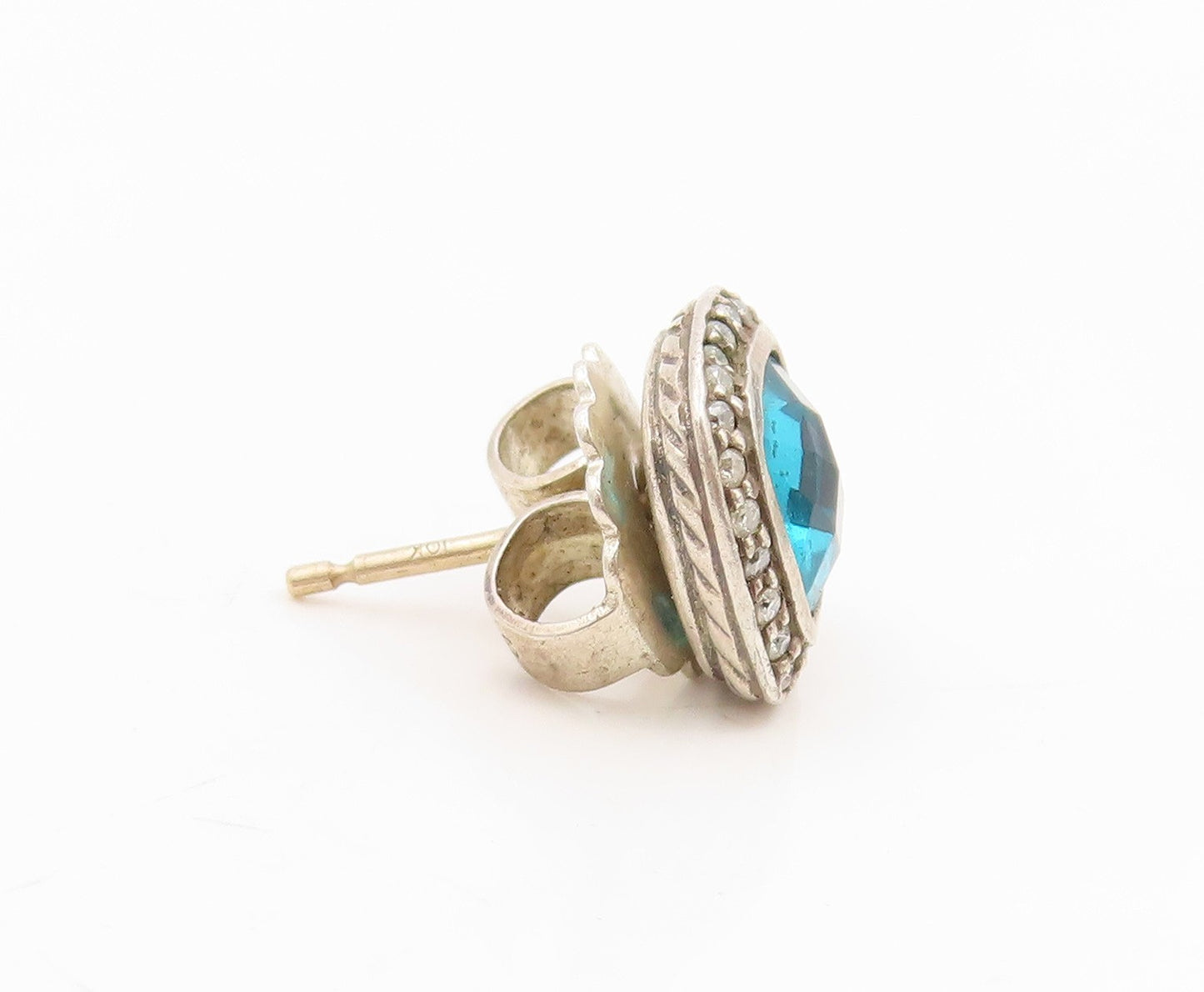 925 Sterling Silver Vintage Earrings DAVID YURMAN Gemstone Single Lot  EG14305