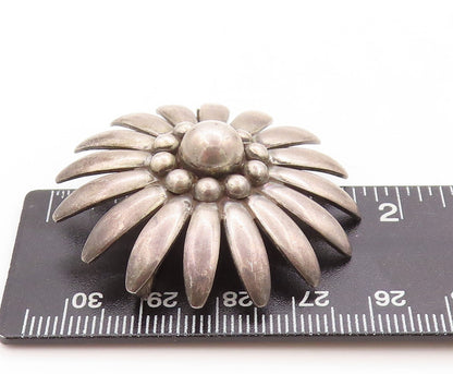 925 Sterling Silver Vintage Brooch Pin HERMANN SIERSBOL DENMARK Flower  BP11308
