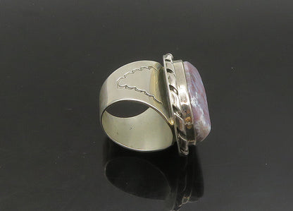DTR JAY KING 925 Silver  Vintage Agate Twist Shiny Cocktail Ring Sz 7  RG23596
