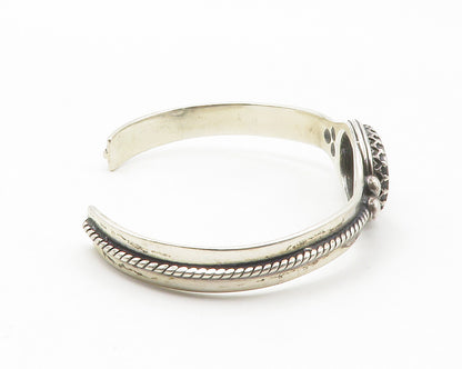 CAROLYN POLLACK RELIOS 925 Silver  Vintage Twist Detail Cuff Bracelet  BT5529
