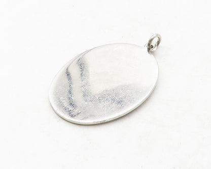 925 Sterling Silver  Vintage Shiny First Communion Religious Pendant  PT10415