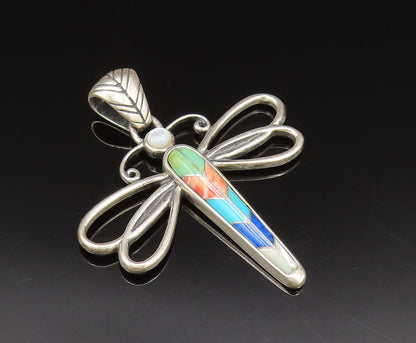 CAROLYN POLLACK 925 Sterling Silver Vintage Gemstone Butterfly Pendant PT21040