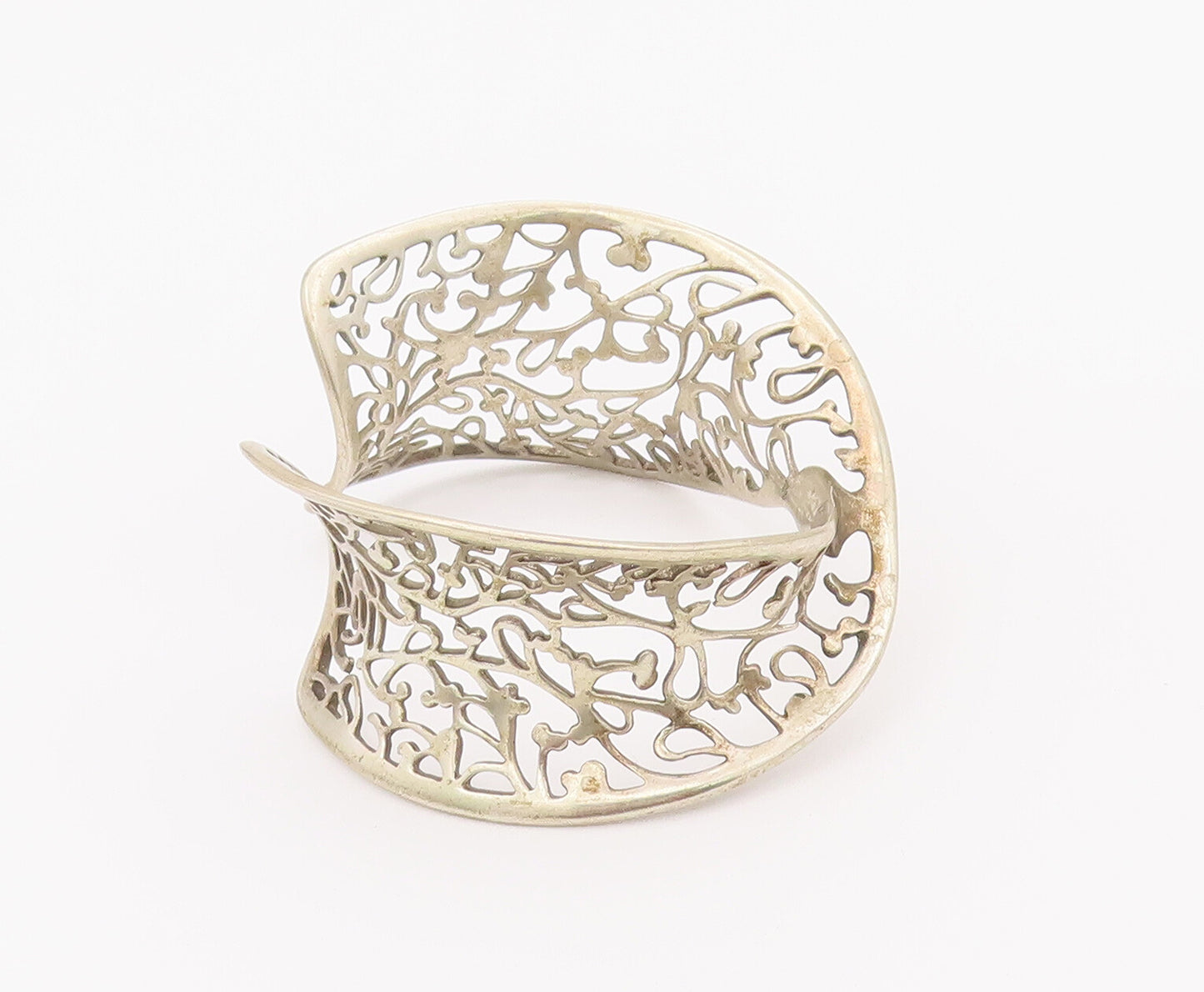 925 Sterling Silver Vintage Bracelet KIT HEATH Designer Twisted Cuff  BT10383