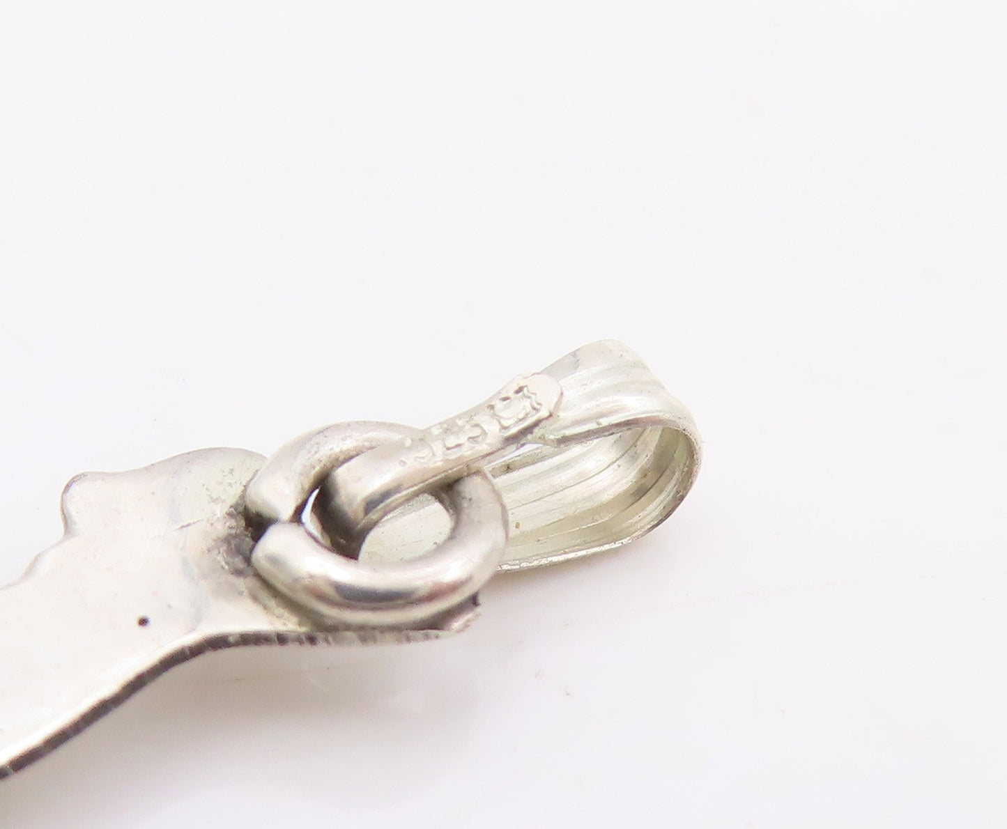 925 Sterling Silver Vintage Pendant Etched Sagittarius Zodiac Charm  PT25336