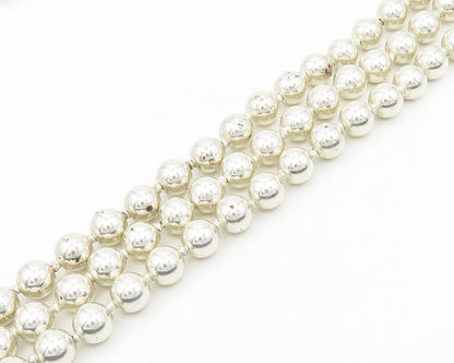 N&R 925 Sterling Silver Vintage Shiny Multi Strand Ball Beaded Belt TR2520