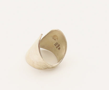 DDD MEXICO 925 Sterling Silver Vintage Hammered Wrap  Ring Sz 10  RG26315