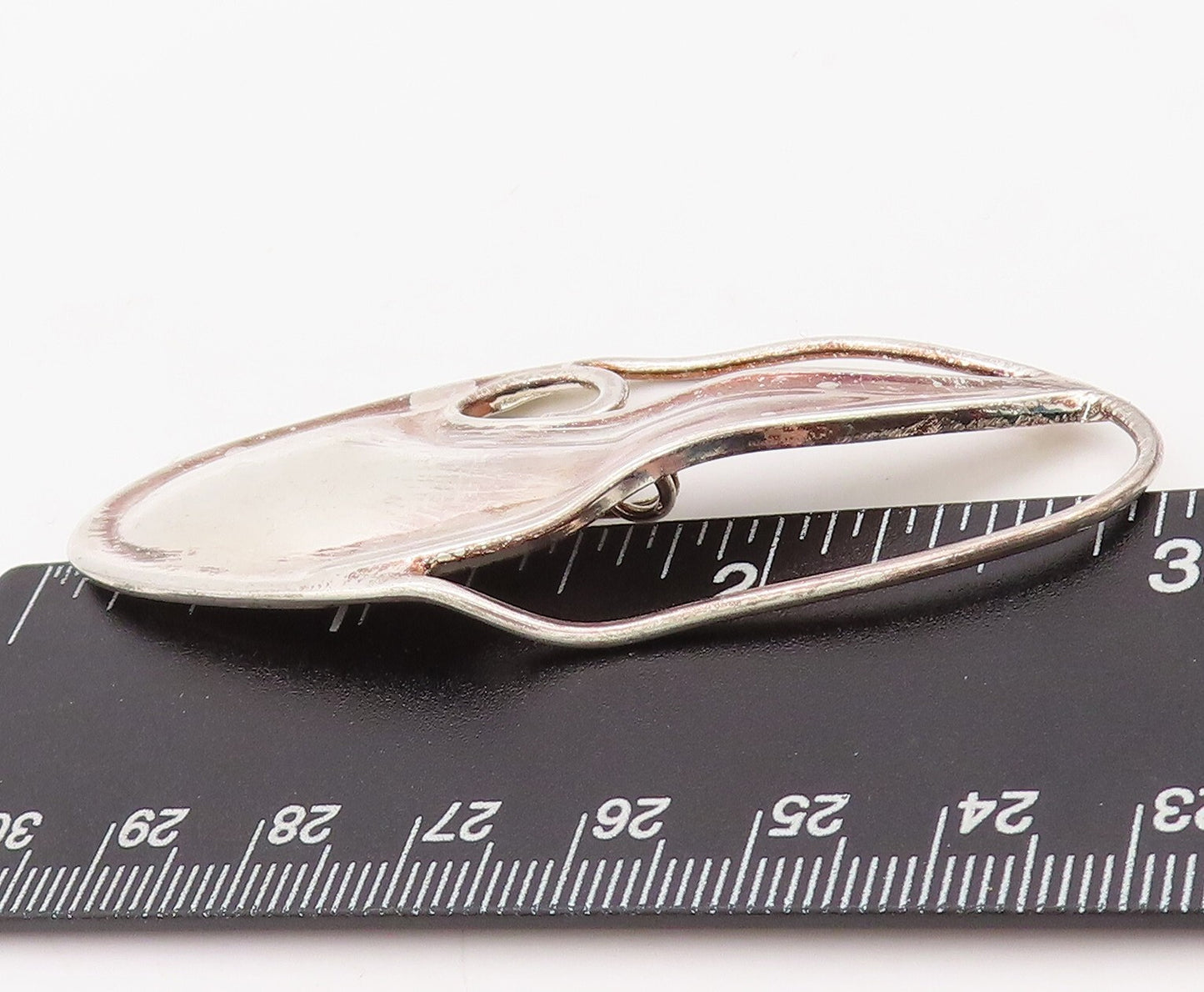 925 Sterling Silver Vintage Brooch Pin Modernist Designer Cutout  BP11247