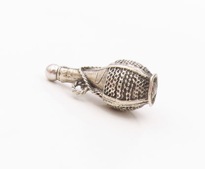 DANECRAFT 925 Sterling Silver  Vintage Rope Wrapped Bottle Pendant  PT19285