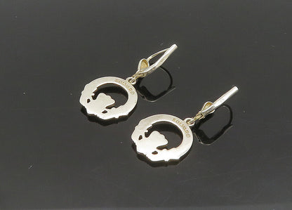 SOLVAR 925 Silver  Vintage Shiny Traditional Claddagh Dangle Earrings  EG10406