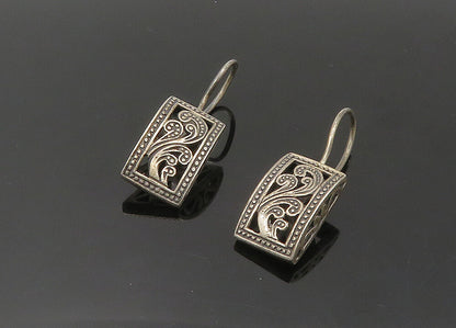 SILPADA 925 Sterling Silver  Vintage Dark Tone Swirl Drop Earrings  EG10730